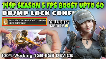 144P CONFIG FOR COD MOBILE LOW-MAX 60FPS | CODM CONFIG | SEASON 5 LAG FIX CALL OF DUTY MOBILE