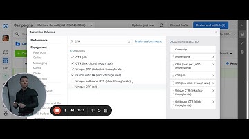 Setting up your Custom Columns in the Meta ads manager