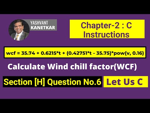 Wind chill factor || C instruction || chapter 2 #letUsC