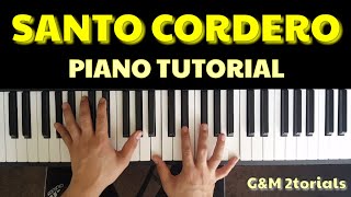 Video thumbnail of "santo cordero piano tutorial barak"