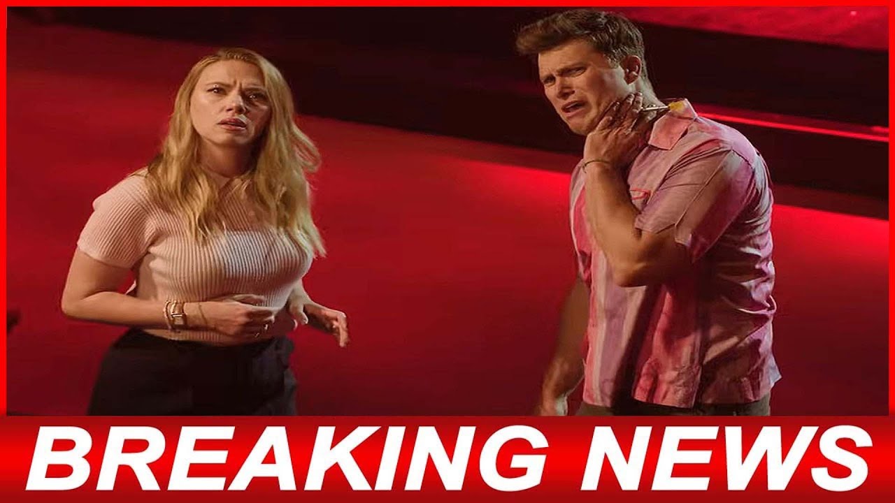 Scarlett Johansson Dodges Colin Jost’s Kiss in SNL Finale Promo YouTube