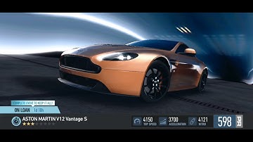 Aston Martin V12 Vantage S car. NFS No Limits 4k video