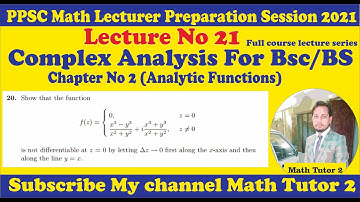 Differentiability of complex functions - differentiability of complex  function