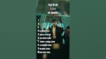 Thumbnail of Top 10 de ÉXODO en Spotify #song #corridosycanciones #musica #pesopluma