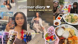 summer diary 💌 shopping haul, eating out, going to a debut, family bonding 🍲