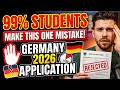 99% Students Make This Germany Application Mistake (2026) 🇩🇪