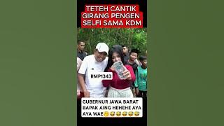 momen lucu kang Dedi Mulyadi Selfi sama cewek cantik #kdm #shortvideo #dedimulyadi #gubernurjawabar
