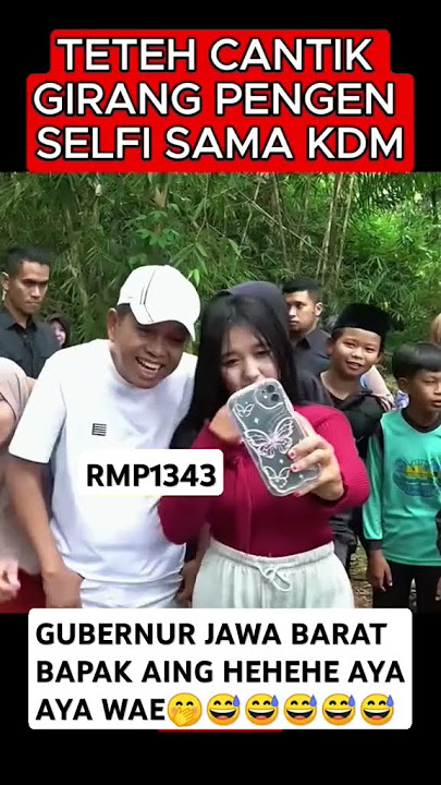 momen lucu kang Dedi Mulyadi Selfi sama cewek cantik #kdm #shortvideo #dedimulyadi #gubernurjawabar