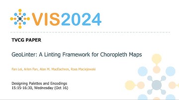 GeoLinter: A Linting Framework for Choropleth Maps - Fast Forward | VIS 2024