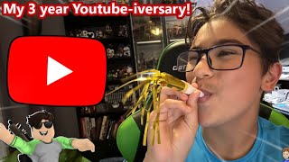 Benjerizers 3 Year Youtube-Iversary