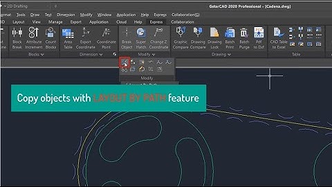 GstarCAD Express Tools- Layout by path