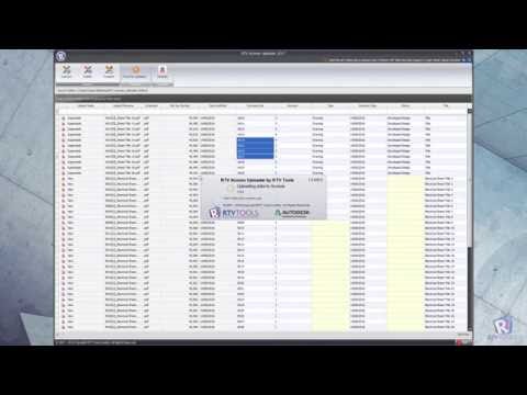 RTV Tools Aconex Uploader 2017 User Interface