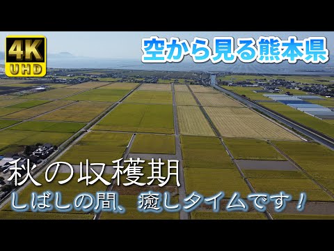 【熊本】収穫を迎える 編 ( Vol.73.1 )/しばしの間、癒しタイムです!【4K空撮】