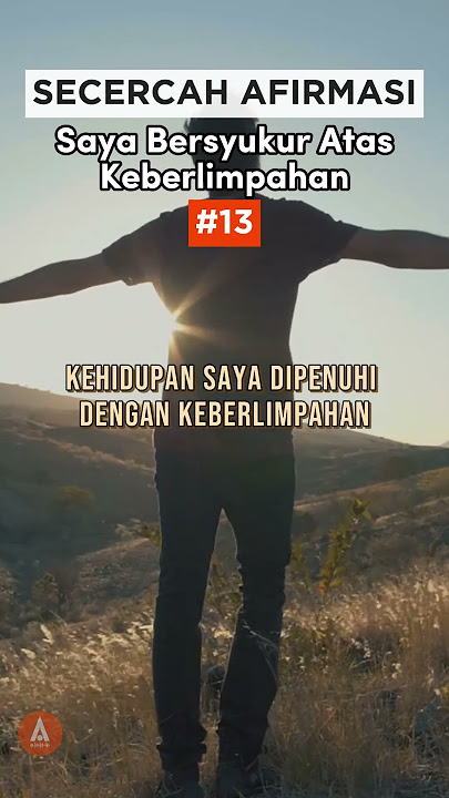 Saya Bersyukur Atas Keberlimpahan #afirmasipositif #afirmasi #bersyukur #keberlimpahan