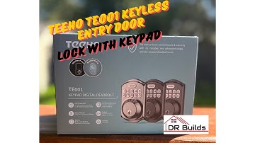 How to Install the TE001 Keyless Entry Door Lock with Keypad | DR Builds