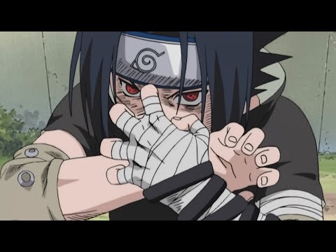 Sasuke usa Sharingan e acerta Gaara com chidori - Naruto vs Neji -  Sasuke vs Gaara | Naruto