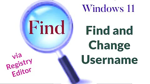 How to Find And Change Username Via Registry Editor in Windows 11