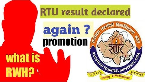 RTU result again (RWH) ,not show,invalid रिजल्ट, congratulations for promotion ,RTU offline exam