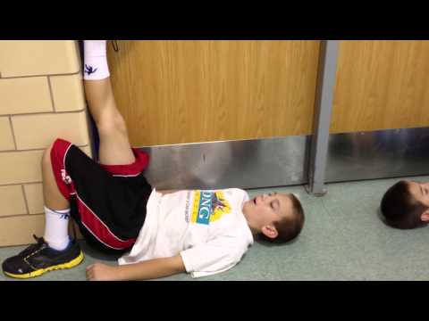 door frame hamstring stretch