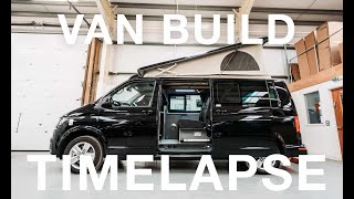 30 day VW Campervan TIME LAPSE / Amazing PRO van conversion done in 15MINS  #Vanlife #Timelapse