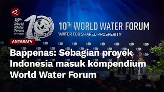 Bappenas: Sebagian proyek Indonesia masuk kompendium World Water Forum