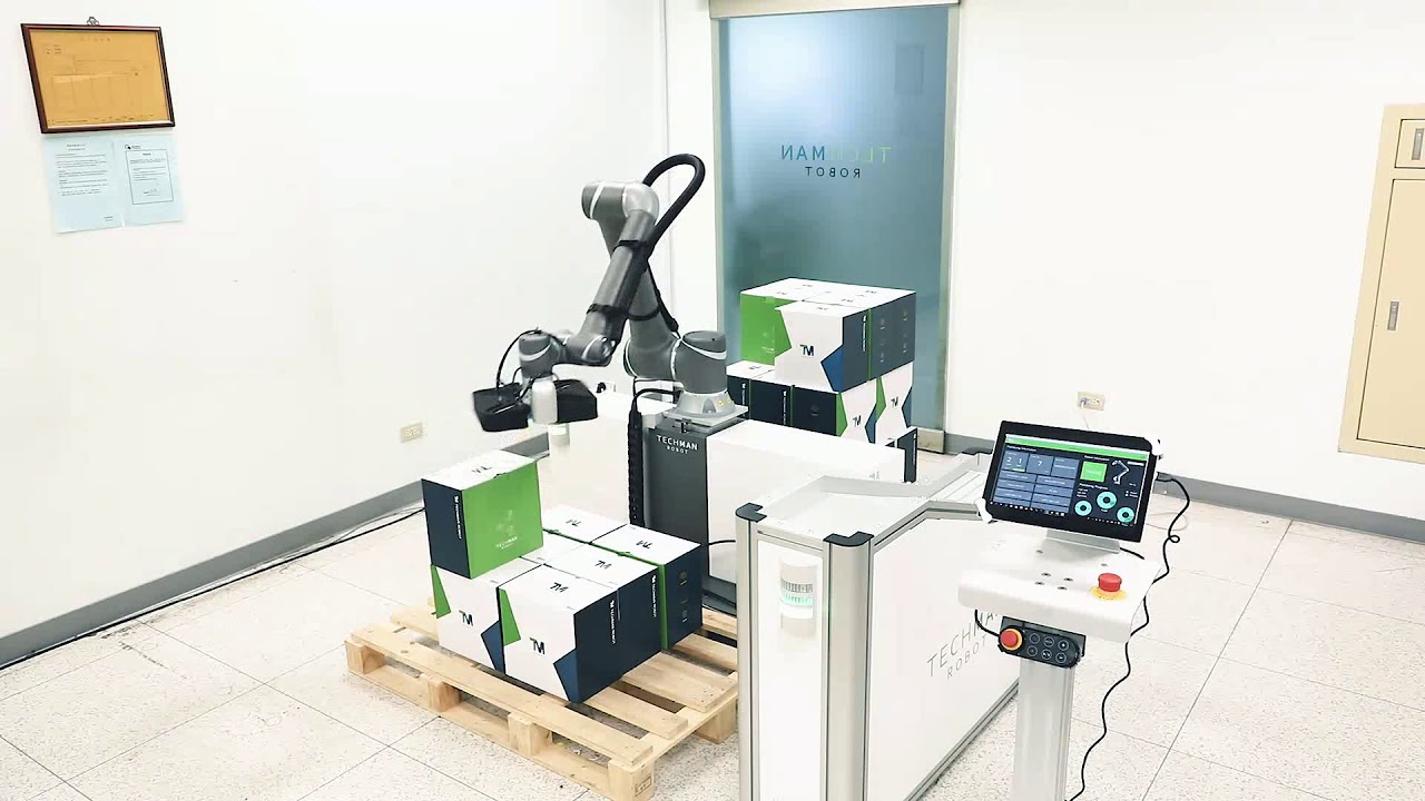 TM Robot Palletizing Operator - YouTube