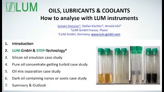 Teaser: Lubricants & Coolants, Part 3: How to analyze with LUM instruments screenshot 2