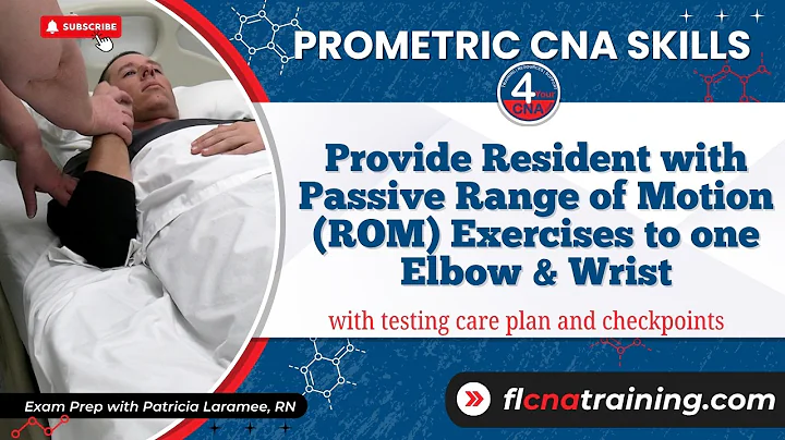 How to Perform Range of Motion for Elbow and Wrist | CNA Skills for Prometric Exam