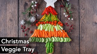 Impressive Festive Food - Christmas Veggie Tray - Hungry Healthy Happy