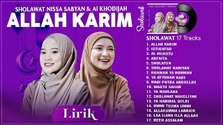 Download Lagu Sholawat Merdu Nissa Sabyan \u0026 Ai Khodijah Full Album 2023 Penyejuk Hati - Allah Karim (Lirik) MP3
