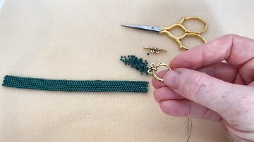 How to Attach a Multi-Strand Clasp to Peyote Bead Weaving