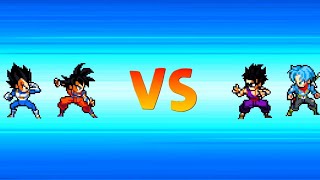 Power Warrios 16.5 Goku E Vegeta Vs Gohan E Trunks / Free Battle #11