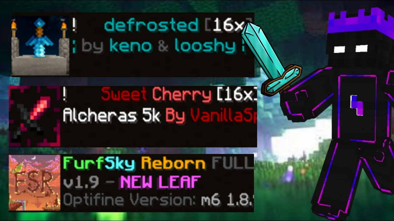 Top 3 Best Texture Pack In Fakepixel SkyBlock / 