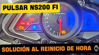 Solution To Resetting The Time On The Pulsar Ns200 Dashboard