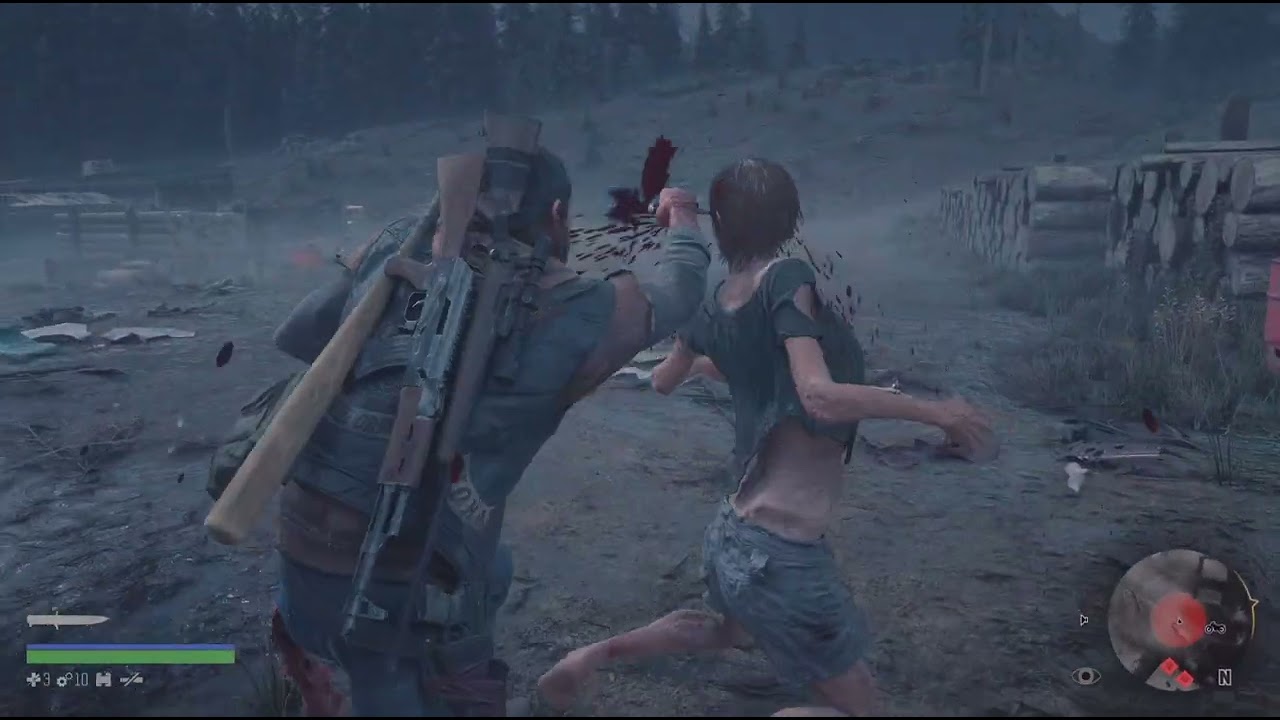 Clear the logging camp infestation zone(Nest/P1تنظيف المنطقةحول المعسكر(اعشاش/ج١) #daysgone #gaming 