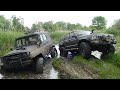 Нескучный OFF ROAD на двух ЛЕГЕНДАХ, УАЗ на БТРовских vs JEEP Cherokee XJ на 35 Трепадоре