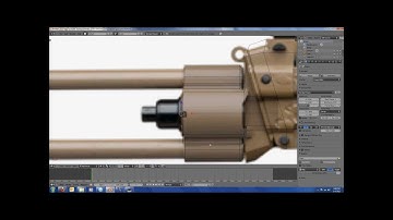 blender 2.6 lite machine gun tutorial part 3 of 7 (with voice) (1080p)