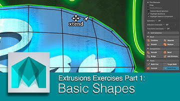 DART 104 Intro To Maya: Extrusions Exercises Part 1 Basic Shapes