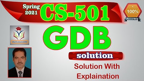 CS501 GDB  Solution Spring 2021| CS501 Graded Discussion Board Solution Spring 2021 by Sohail Zubair