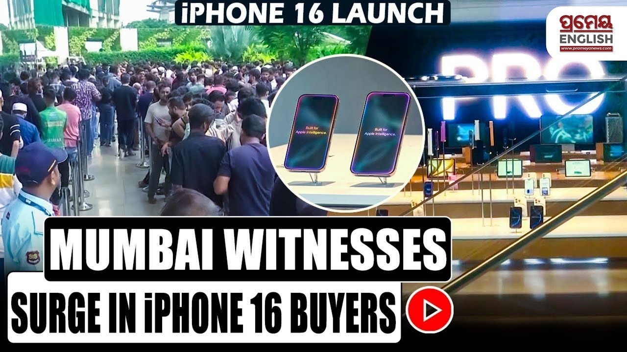 Excited iPhone 16 buyers queue up outside India’s Apple physical store in Mumbai’s BKC