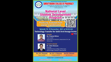 SDP-EPISODE-10 Technology Transfer for solid oral dosage forms