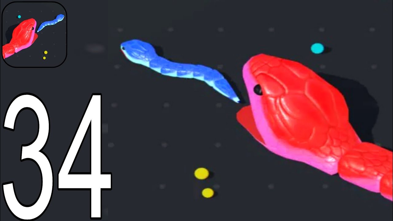 Snake Clash - Gameplay Walkthrough Part 34 Tutorial NEW Mobile Game (Android,ios)