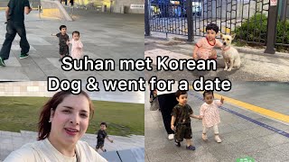 Suhan made Korean dog his friend and went for date 