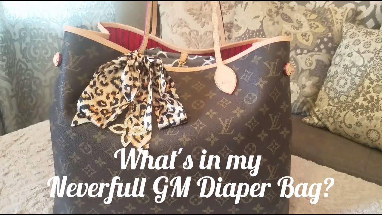 Here's what I put in my diaper bag lv neverfull #diaperbag