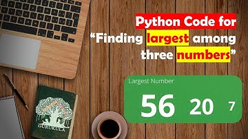 Learn Python in Tamil | How to find Largest among three inputs | [TAMIL]