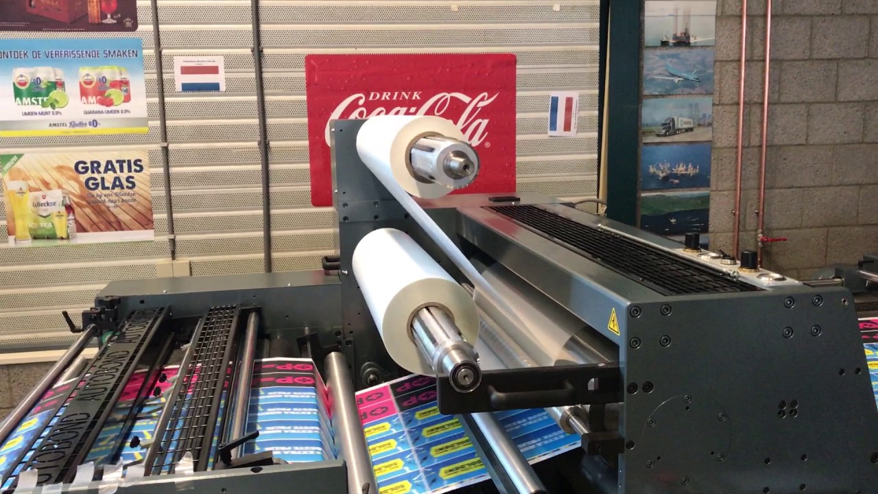 Autobond FL 106 TH with Servo Cross Cutter - YouTube