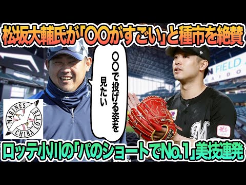 【ロッテ】松坂大輔氏が「〇〇を生かしている」と種市を絶賛、ロッテ小川の「パのショートでNo.1」　美技連発　ロッテ　千葉ロッテ　マリーンズ　 西川史礁　　愛斗　オープン戦　　　春季キャンプ　　吉井監督