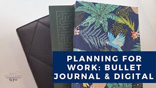 My digital and analog planner set up for work! | Bullet journal ideas
