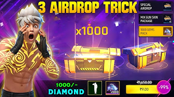 Get 3 in 1 Airdrop 1000 Diamond Trick! 🔥 - for SAMSUNG, A3, A5, A6, A7, J2, J5, J7, S5, S6, S7, S...
