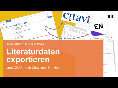 Wie exportiere ich Literaturdaten aus dem Online-Katalog nach Citavi oder EndNote?